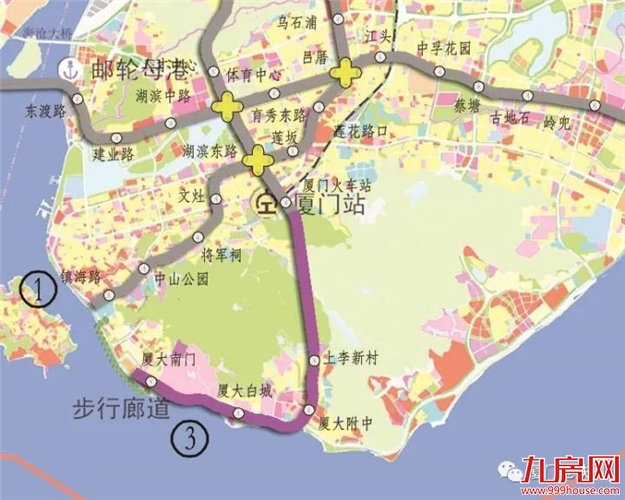 厦门规划委关于城际轨道R3线和地铁3号线南延线的公示——九房网
