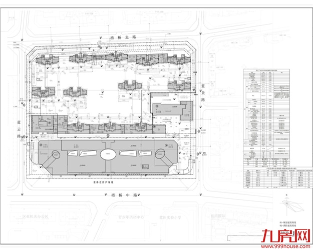 漳州2018P04地块（悦汇广场）项目建设工程设计方案模拟审批总平面图批前公示——九房网