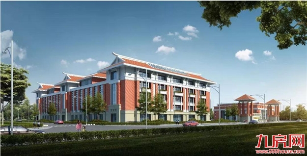 红砖红瓦闽南风 蓝田开发区第二实验小学渐露真容——九房网