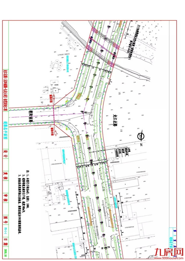 龙江北路拓宽改造工程设计方案总平面图已进入批前公示阶段——九房网