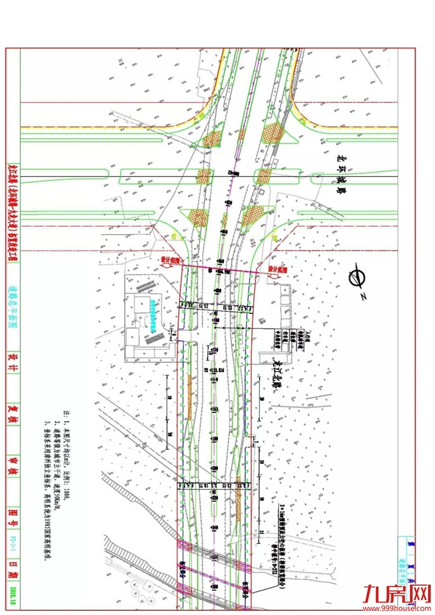 龙江北路拓宽改造工程设计方案总平面图已进入批前公示阶段——九房网