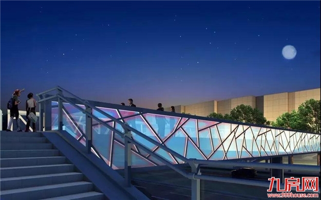 龙文又一座人行天桥即将完工！万达逛街太方便——九房网