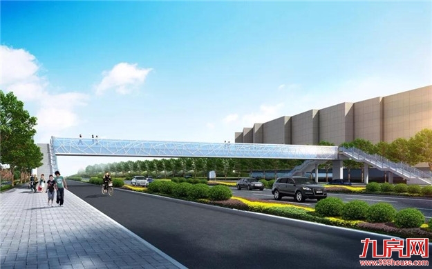 龙文又一座人行天桥即将完工！万达逛街太方便——九房网