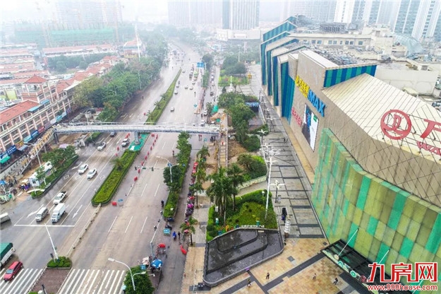 龙文又一座人行天桥即将完工！万达逛街太方便——九房网