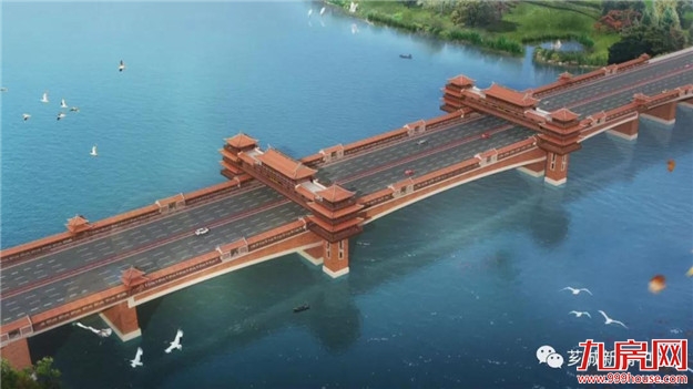世界跨径最大、最长廊桥计划今年6月完工!——九房网 世界跨径最大、最长廊桥计划今年6月完工!——九房网