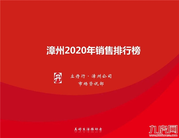 漳州 2020年销售排行——九房网
